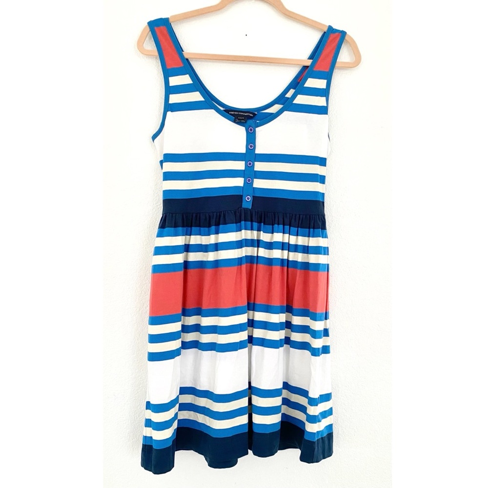 French Connection • Cotton Tank Stipe Dress